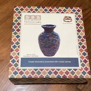 Mosaic Vase - Blue and Purple